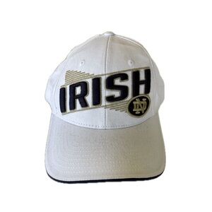 Note Dame Irish White Baseball Cap - Adjustable (OS)